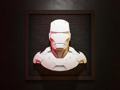 Iron Man Modular Wall Art - Swappable Backgrounds
