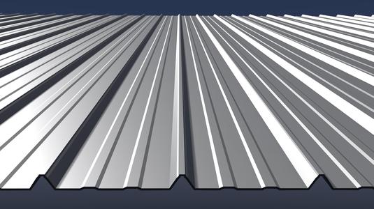 Metal sheet roofing 25O16