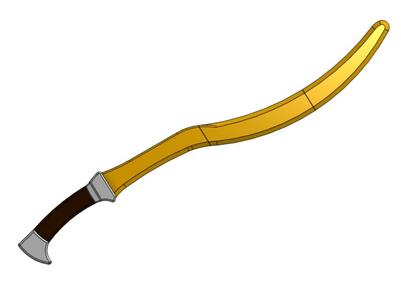 Zeus and Perseus's Historical Harpe Sickle Sword