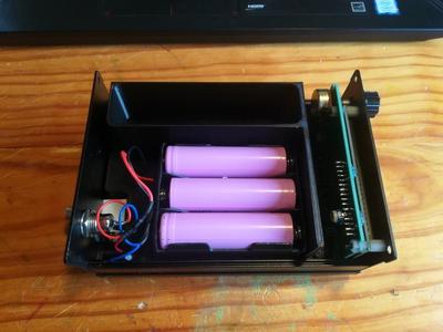 QRPLabs QCP+ internal battery holder and storage