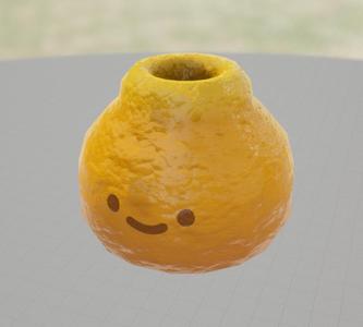 Orange vase