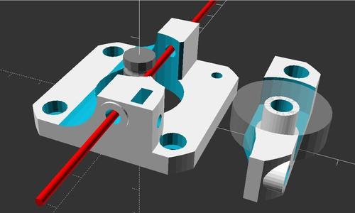 Modified Compact Bowden Extruder for frame mounts