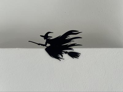 Hangable Witch on a broom 