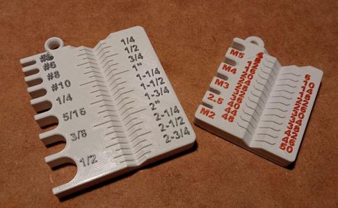 Imperial & Metric Screw Gauge with holder