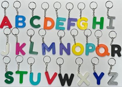 Letter Keyrings