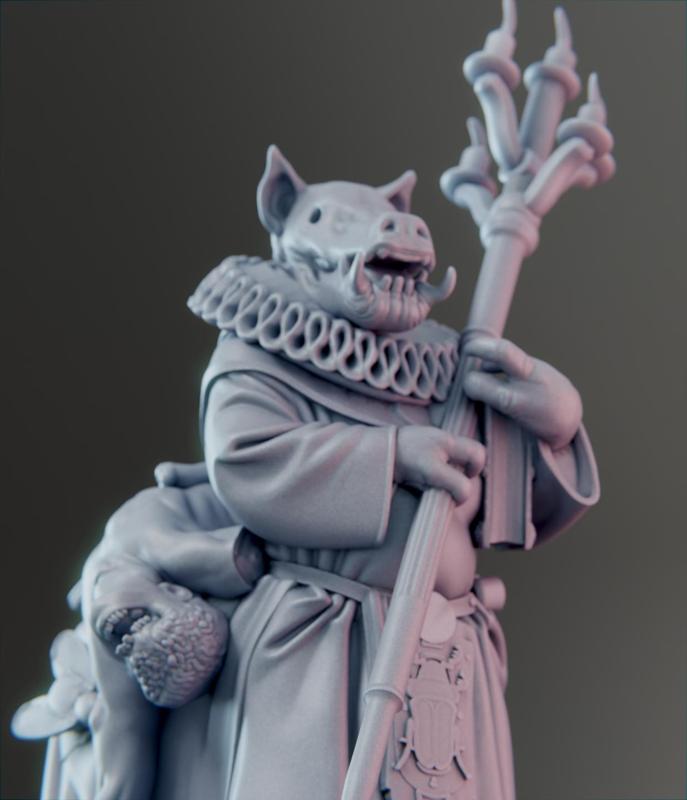 Thrall Monk (B) - Children of the Fly Warband - Grail Thrall