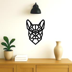 Wall decoration in the shape of a dog (bulldog)