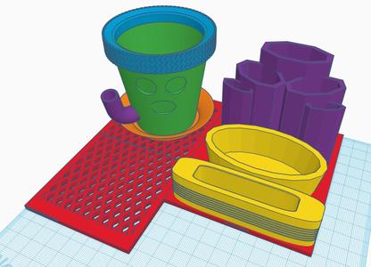 Desk Organizer with Flower Pot, Phone Holder #studentdesignchallenge #studentchallenge