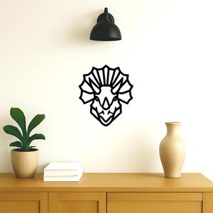Wall decoration in the shape of a dinosaur (triceratops)