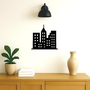 Wall decoration in the shape of buildings
