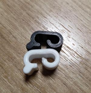 Clips for ball for washing bras