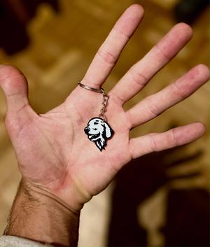 Keychain Golden Retriever // llalavero Golden Retriever