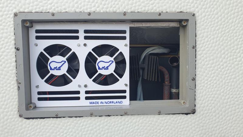 Fan holder for polar caravan