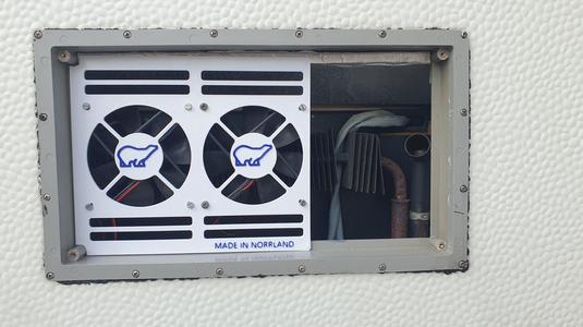 Fan holder for polar caravan
