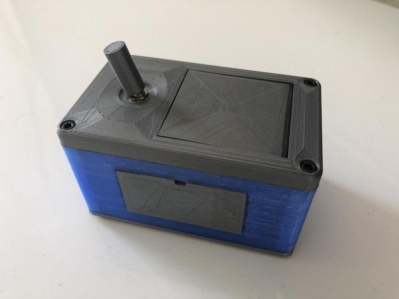Shell with batt holder for useless box.
