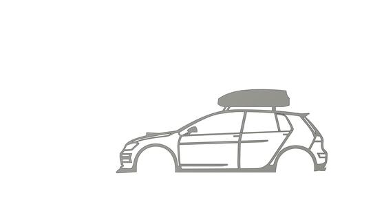 GOLF model with roof rack