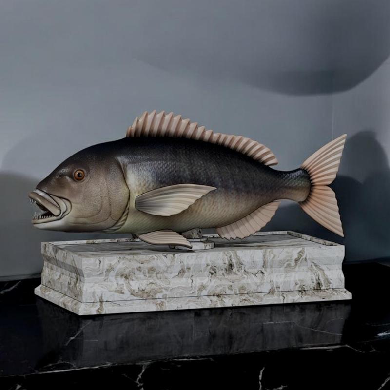 fish Common dentex / dentex dentex with storage space / for 3d printing