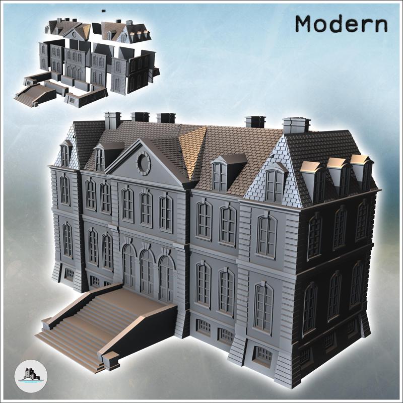 Maltot Castle (Calvados, Normandy, France) (intact version) (10) - Modern WW2 WW1 World War Diaroma Wargaming RPG Mini Hobby