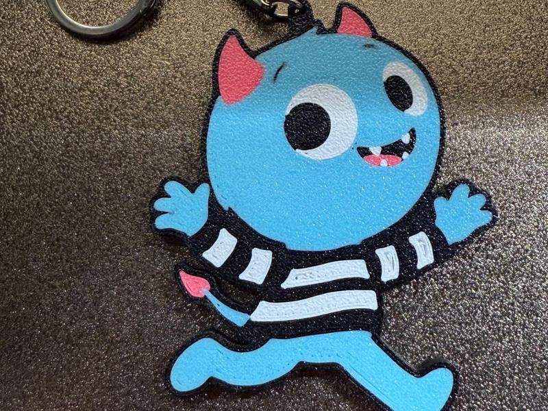 There's a Monster in Your Book Keychain