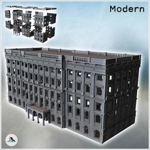 Kaiserhof Hotel (Wilhelmplatz, Berlin, Germany) - Modern WW2 WW1 World War Diaroma Wargaming RPG Mini Hobby