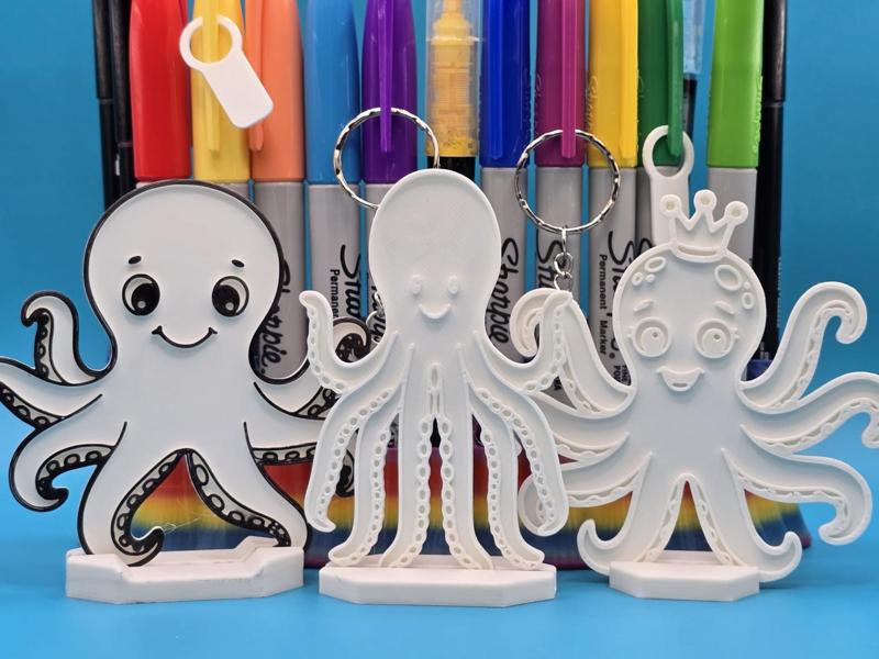Cute Octopus Coloring Pack