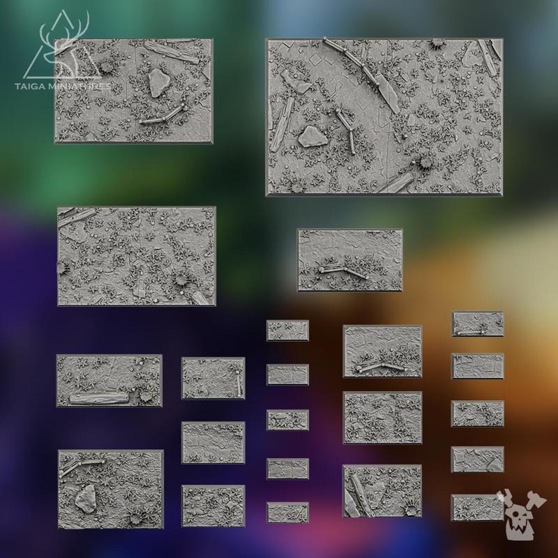 Fantasy Forest rectangular bases x88