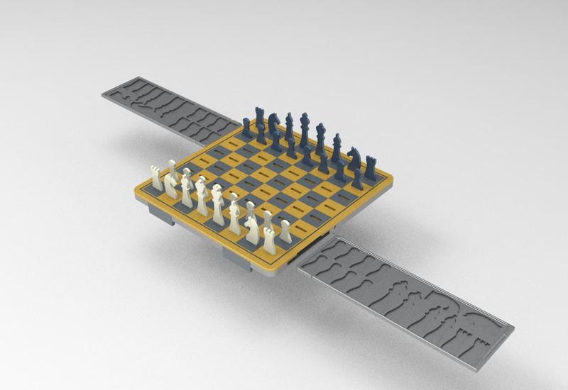 CHESS SET POCKET AND FOLDABLE (no supports)