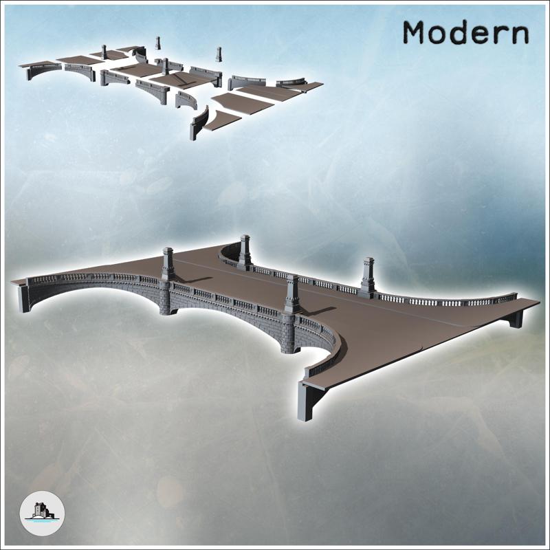 Emperor William Bridge (Berlin, Germany) - Modern WW2 WW1 World War Diaroma Wargaming RPG Mini Hobby