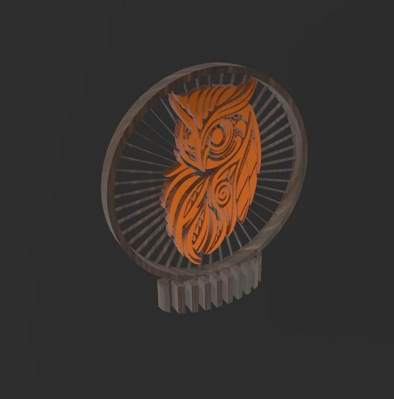 Owl - Q71 - Quick Print Gift - 2D - NO SUPPORT