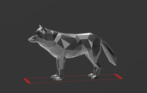 Wolf L18 - Low Poly - Excellent Design - Decor