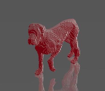Cyan Protector Dog - Blocks - Perfect Design - Easy Print - Decor