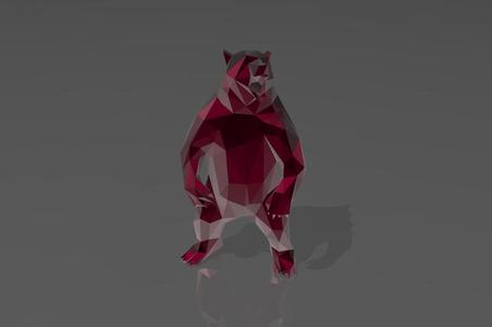Guardian Bear - LowPoly - Excellent Design - Decor