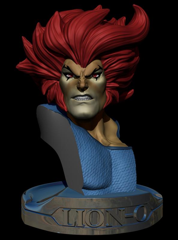 Bust Lion-O from Thundercats by CG Pyro stl for 3d printing customs fanarts