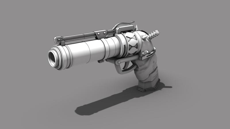 Jinx Arcane inspired Zap Gun pistol 3d model for printing