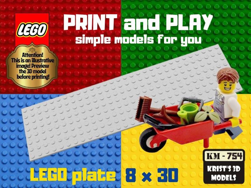 lego plate 8x30