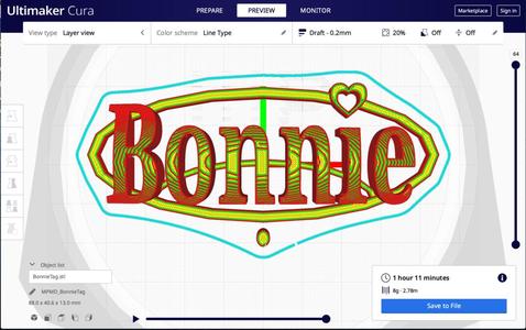 Bonnie keychain