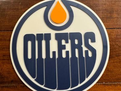 Edmonton Oilers Oversized Necklace Logo