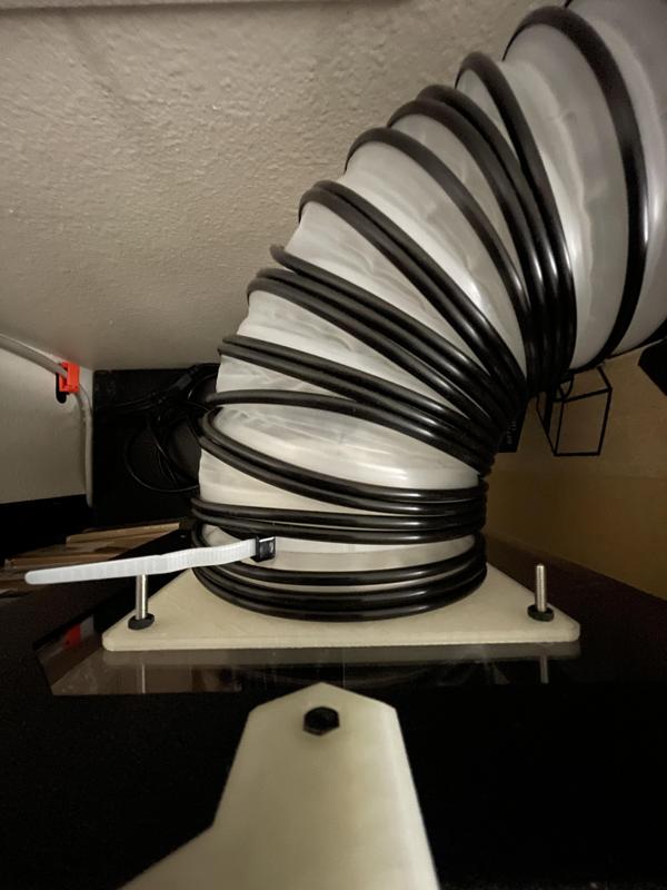 Prusa Original Enclosure vent/exhaust adapter (Lack enclosure adapter also included.)