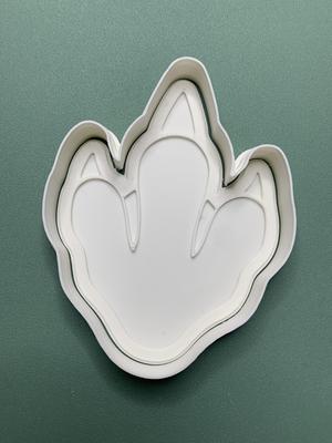 Dinosaur Foot Print Embosser and cookie cutter