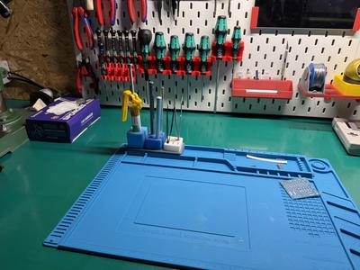 Blue Solder Mat Compartment Inserts