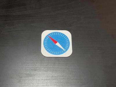 Safari App Icon for iPhone Coaster