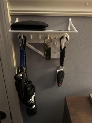 Light Switch Cover With Hooks and Shelf