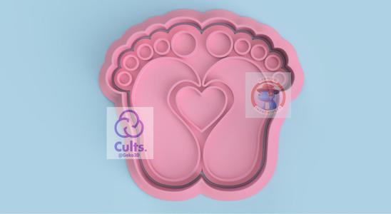 Baby Feet Cookie Cutter (Baby Feet Cookie Cutter)