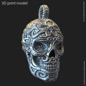Biker Skull vol12 pendant