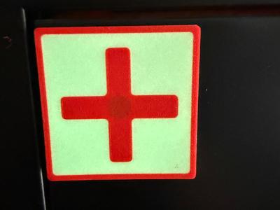 Magnetic Glow Sign for First Aid Box
