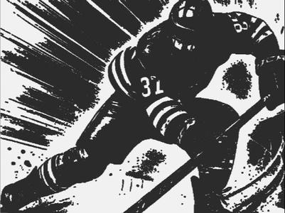 Ice Hockey Lamp/Deco