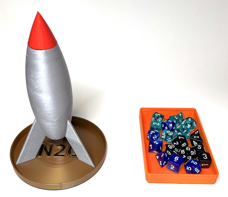 D&D SciFi Rocket Dice Tower
