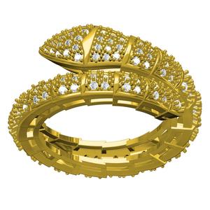 Antique Snake Shaped Multi Section Diamond Ring for Women