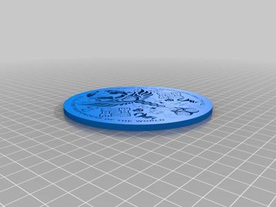 covid corona virus coin
