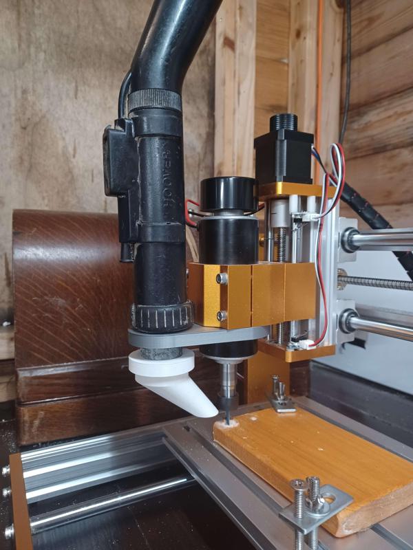 Duct collector nossle for CNC